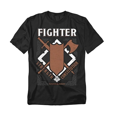 Logovision Men's Dungeons Dragons Fighter Strength Constitution T-Shirt