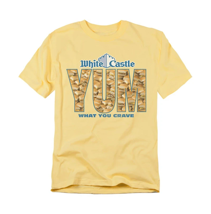 Logovision Men's White Castle Yum T-Shirt