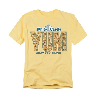 Logovision Men's White Castle Yum T-Shirt