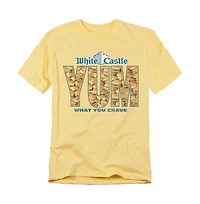 Logovision Men's White Castle Yum T-Shirt
