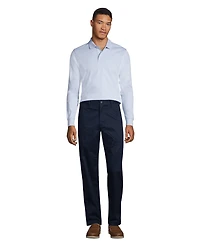 Lands' End Men's Long Sleeve Interlock Polo Shirt