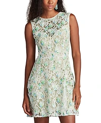Tadashi Shoji Women's Pyla 3D Floral Embroidered Mini Dress