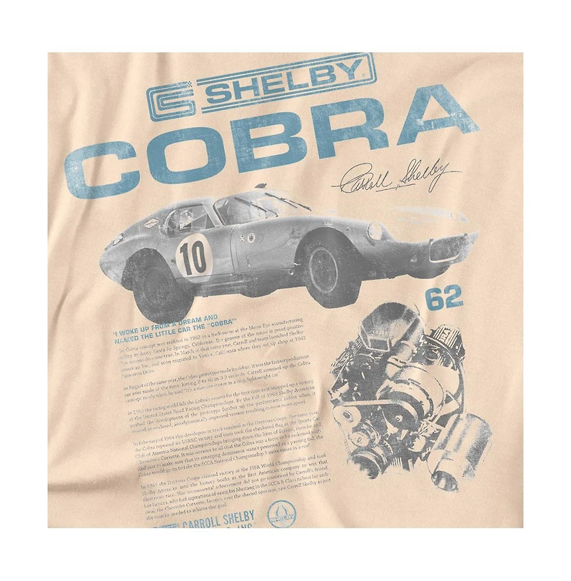 Logovision Men's Shelby Cobra Racing Infographic T-Shirt