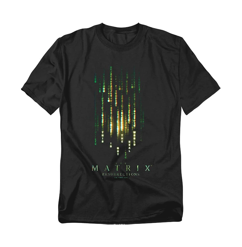 Logovision Men's The Matrix This Is Not Real World T-Shirt