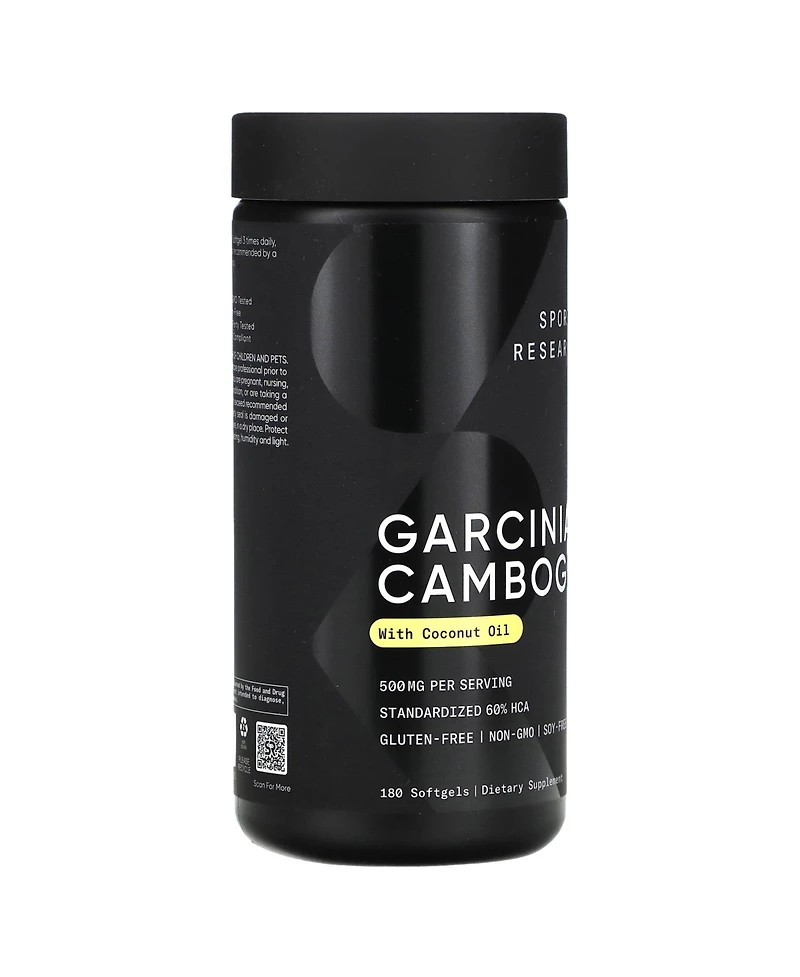 Sports Research Garcinia Cambogia with Coconut Oil 500 mg