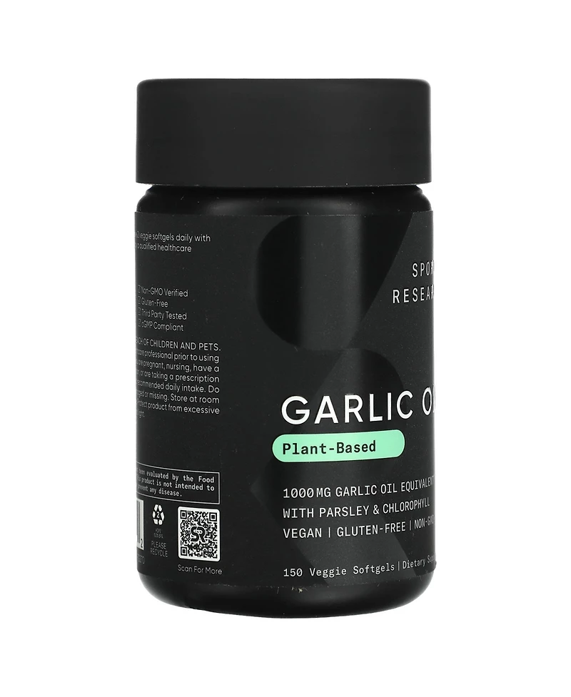 Sports Research Garlic Oil Plant-Based