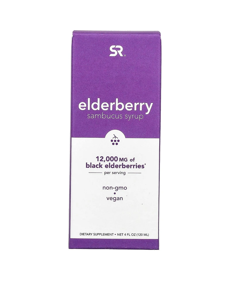 Sports Research Elderberry Sambucus Syrup 12 000 mg