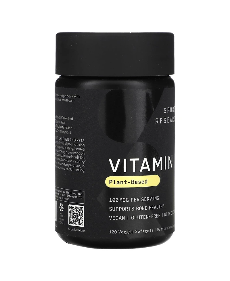 Sports Research Vitamin K2 Plant-Based 100 mcg