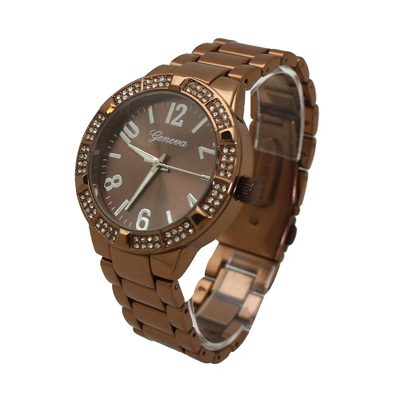 Copper Elegant Rhinestiones Women Watch