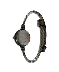 Olivia Pratt Pack #1 3 Pack Fashion Analog Bangle Cuff Wrist Bracelet Wire Bangle Women Watch