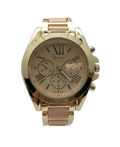 Olivia Pratt Beige Big Bold Gold and Bright Colors Women Watch
