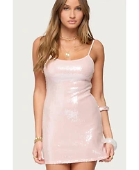 Edikted Women's Siarra Sequin Mini Dress