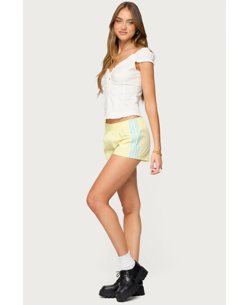 Edikted Women's Arlow Ruffle Button Up Top