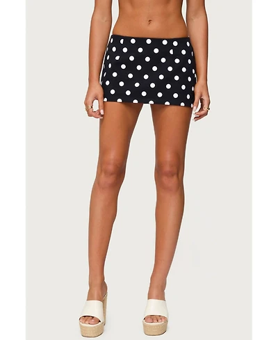 Edikted Women's Noreen Polka Dot Mini Skort