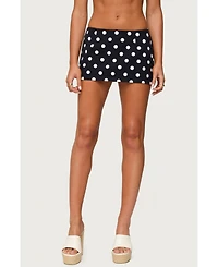 Edikted Women's Noreen Polka Dot Mini Skort