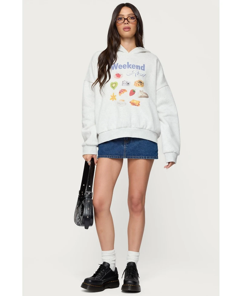 Edikted Women's Weekend Reset Hoodie
