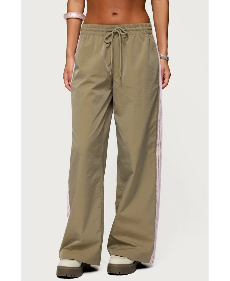 Edikted Women's Annabella Nylon Track Pants