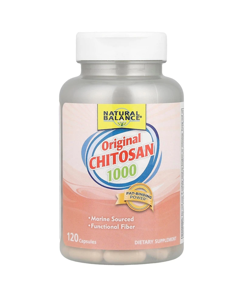 Natural Balance Chitosan 1000mg Fiber Supplement | Healthy Weight Management Formula with