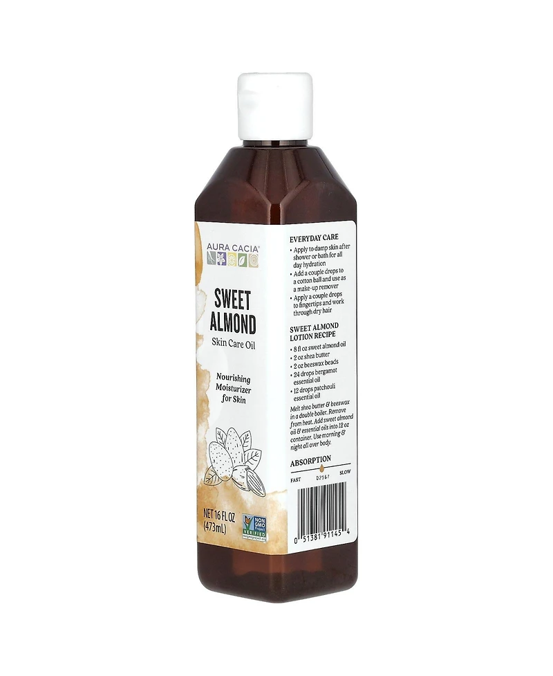 Aura Cacia Skin Care Oil Sweet Almond