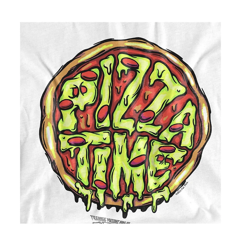 Logovision Men's Tmnt Mutant Mayhem Pizza Time T-Shirt