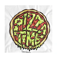 Logovision Men's Tmnt Mutant Mayhem Pizza Time T-Shirt