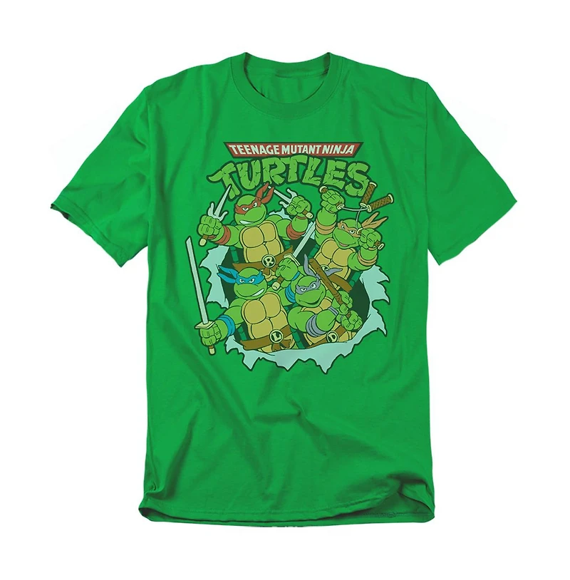 Logovision Men's Teenage Mutant Ninja Turtles Group Retro T-Shirt
