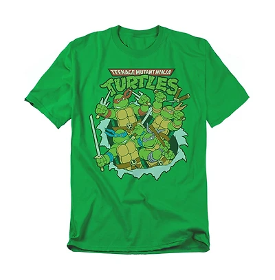 Logovision Men's Teenage Mutant Ninja Turtles Group Retro T-Shirt