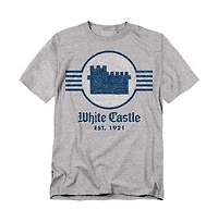 Logovision Men's White Castle Emblem T-Shirt