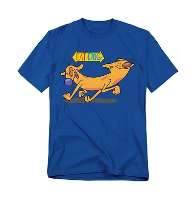 Logovision Men's Catdog Happy Paws T-Shirt