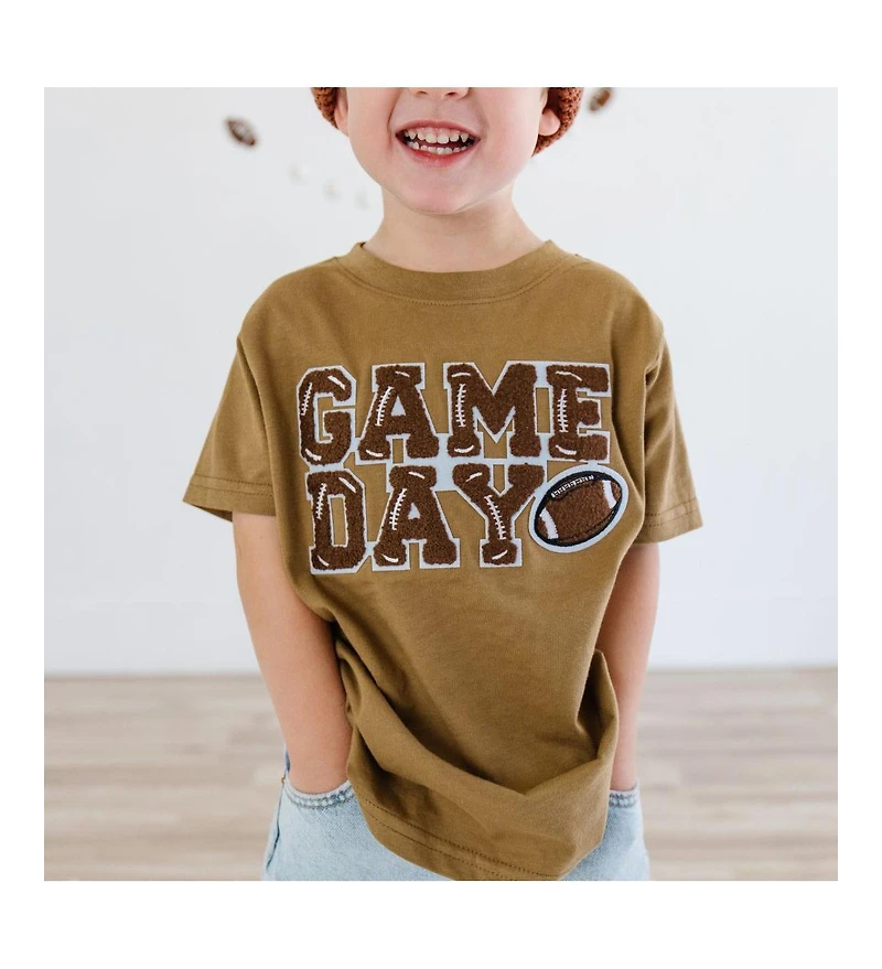 Sweet Wink Toddler Boys Game Day Patch Short Sleeve T-Shirt