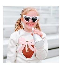 Sweet Wink Big Girls Coquette Football Patch Sweatshirt