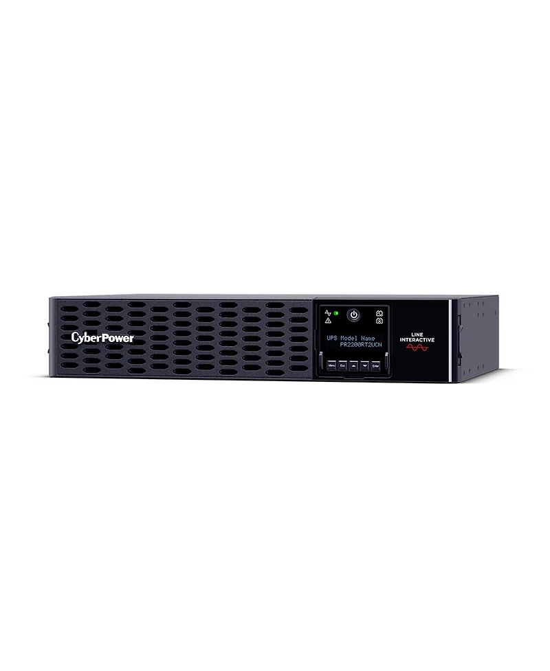CyberPower PR2200RT2UCN 2200VA/2200W Smart App Sinewave Lcd Rack/Tower Ups System, Black