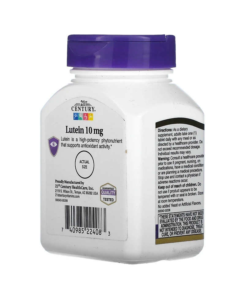 21st Century Lutein 10 mg