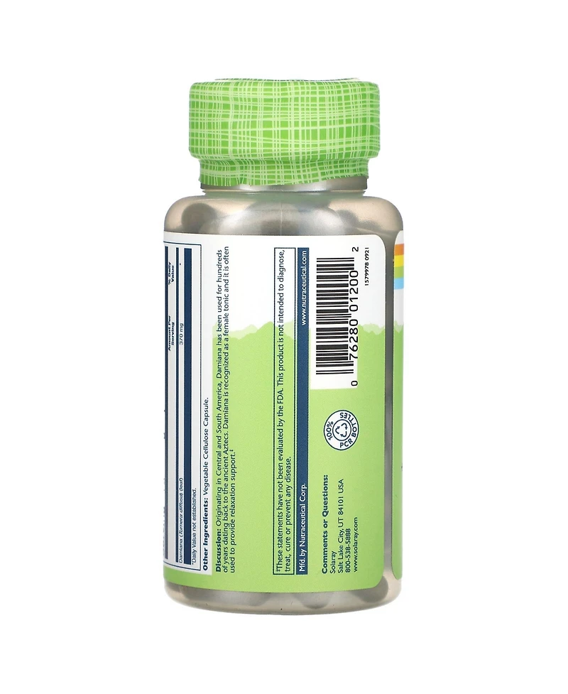 Solaray True Herbs Damiana 370 mg