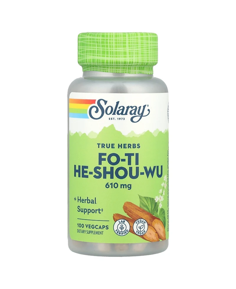 Solaray True Herbs Fo-Ti He-Shou-Wu 610 mg - 100 VegCaps