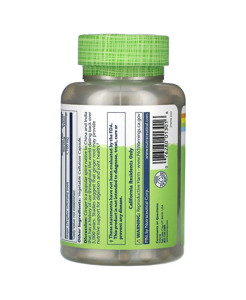 Solaray True Herbs Ginger