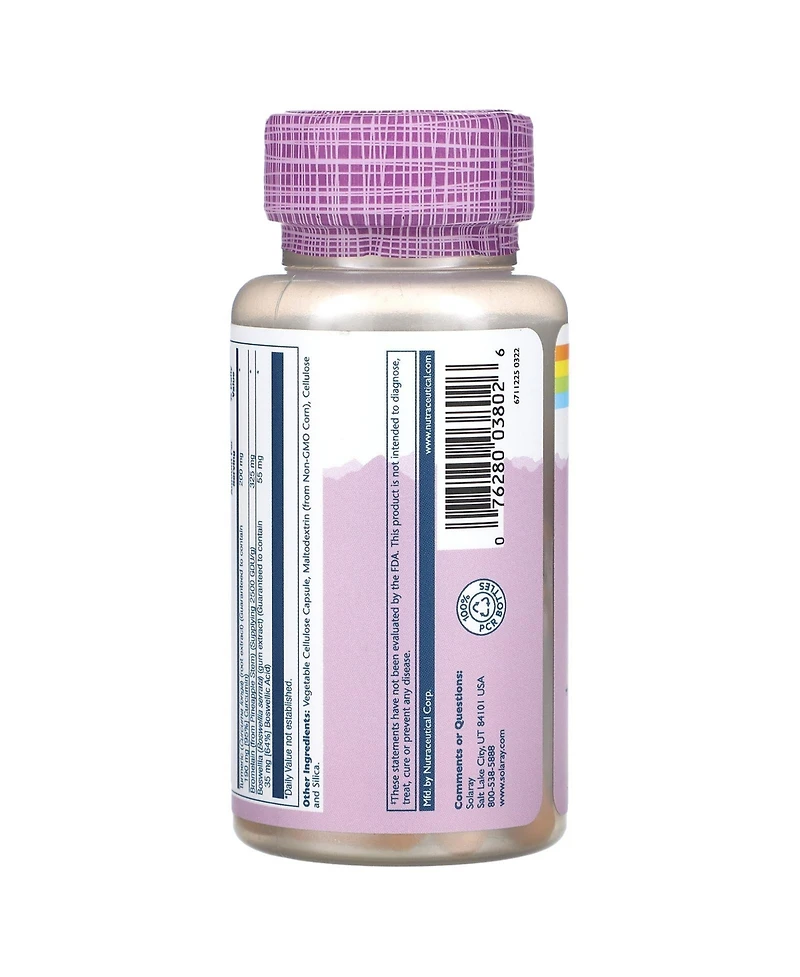 Solaray Vital Extracts Turmeric with Bromelain & Boswellia