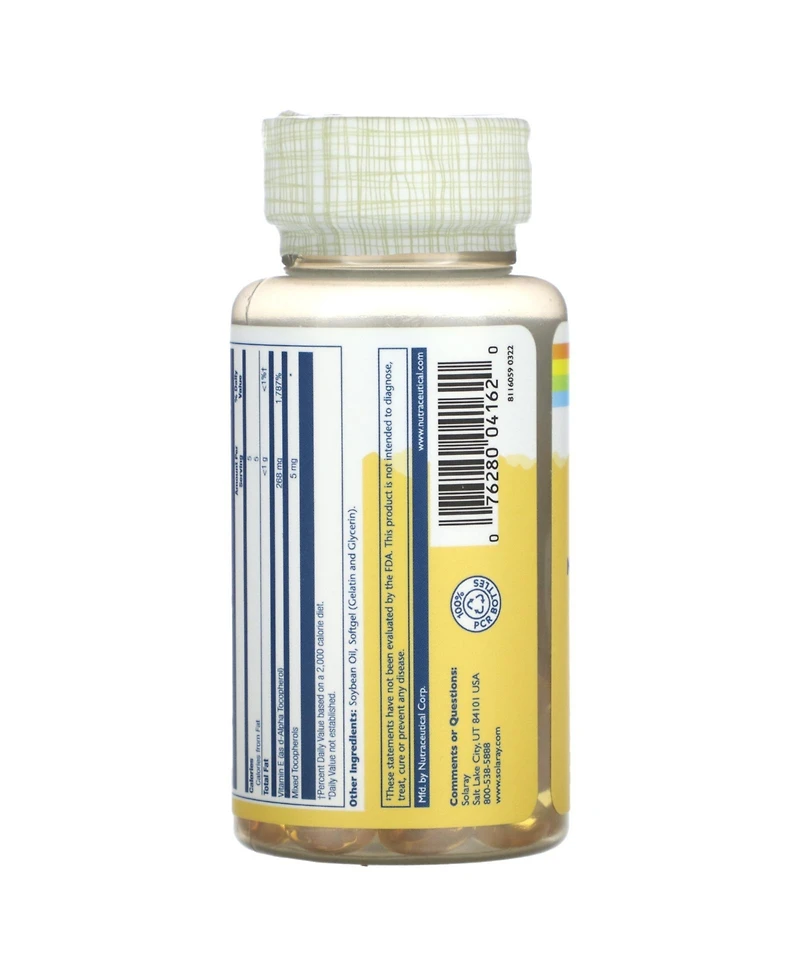 Solaray Vitamin E 268 mg