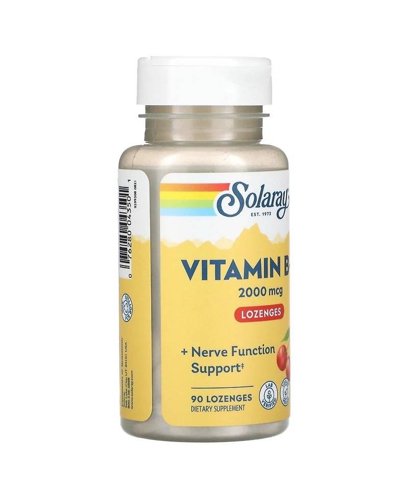 Solaray Vitamin B-12 Natural Cherry 2 000 mcg