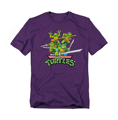 Logovision Men's Tmnt Retro Arcade T-Shirt