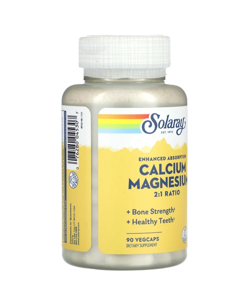 Solaray Enhanced Absorption Calcium Magnesium