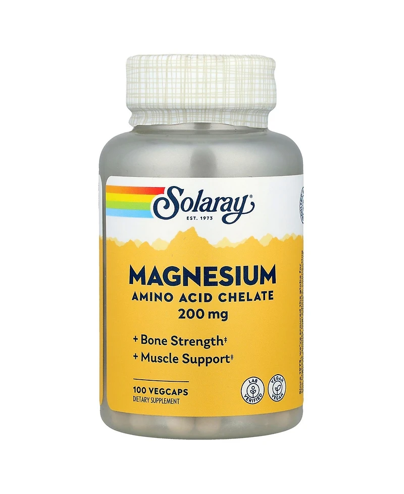 Solaray Magnesium 200 mg - 100 VegCaps
