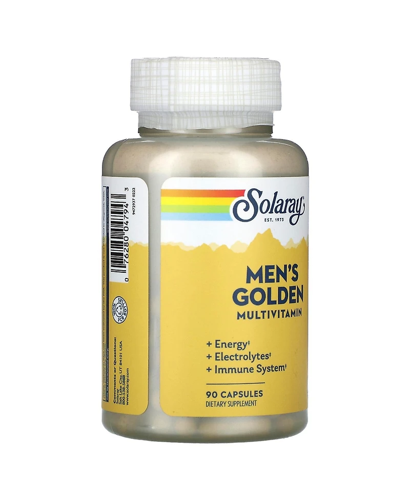 Solaray Men's Golden Multivitamin - 90 Capsules