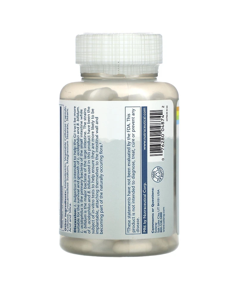 Solaray Freeze Dried Multidophilus Probiotic 3 Billion Cfu - 180 VegCaps