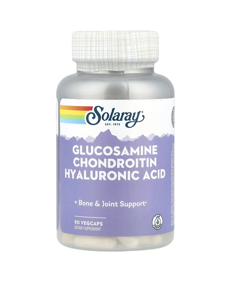 Solaray Glucosamine Chondroitin Hyaluronic Acid - 90 VegCaps