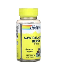 Solaray Saw Palmetto Berry 1110 mg, Organic Saw Palmetto for Men, Healthy Prostate Support