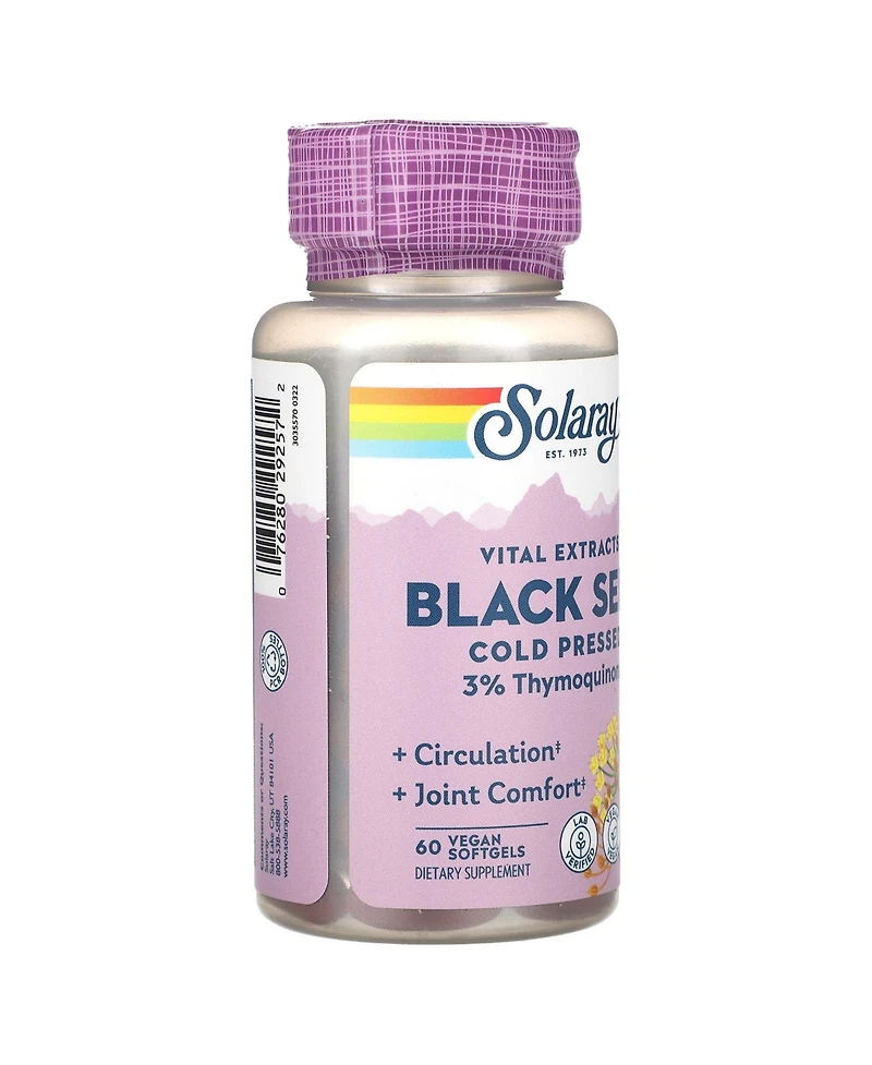 Solaray Vital Extracts Black Seed Cold Pressed