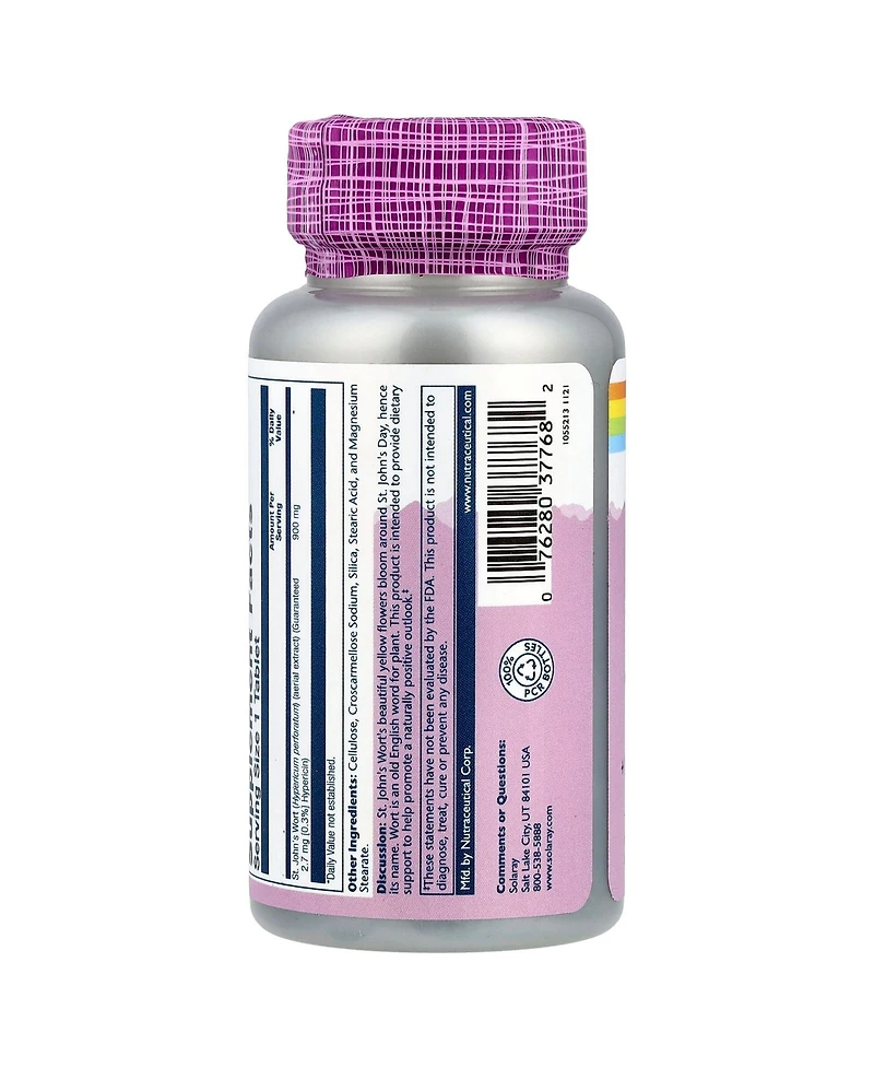 Solaray St. John's Wort Vital Extracts 900 mg - 60 Tablets