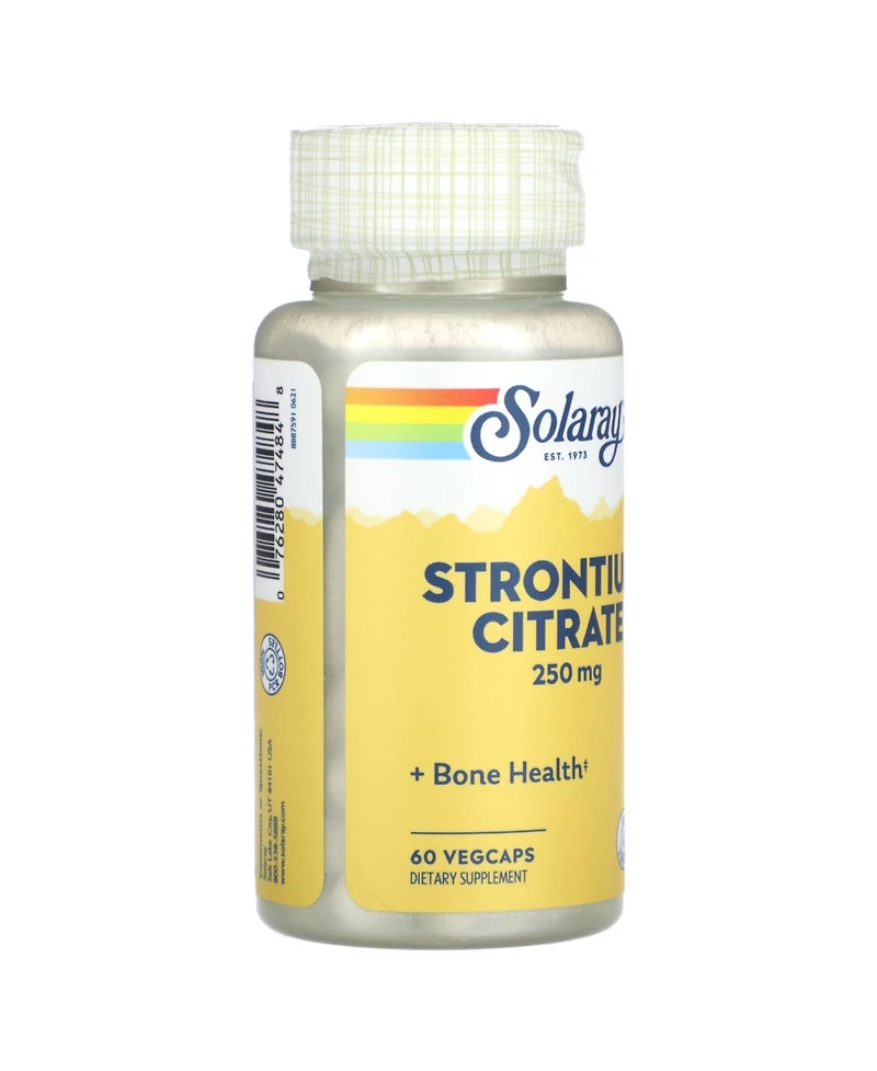 Solaray Strontium Citrate 250 mg - 60 Vegcaps