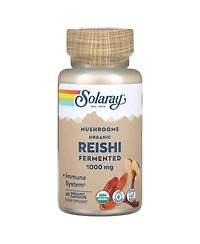 Solaray Fermented Reishi Mushroom - 60 Organic Capsules (500 mg per Capsule)